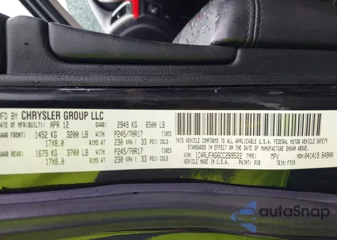 2012 Jeep Grand Cherokee Laredo z USA, uszkodzony, nr VIN 1C4RJFAG6CC289522